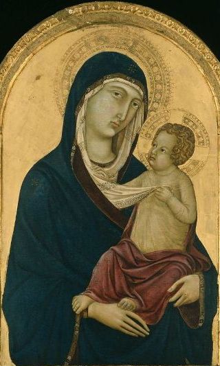 Madonna and Child ca. 1325-1330 by Ugolino di Nerio   Museum of Fine Arts Boston 16.65